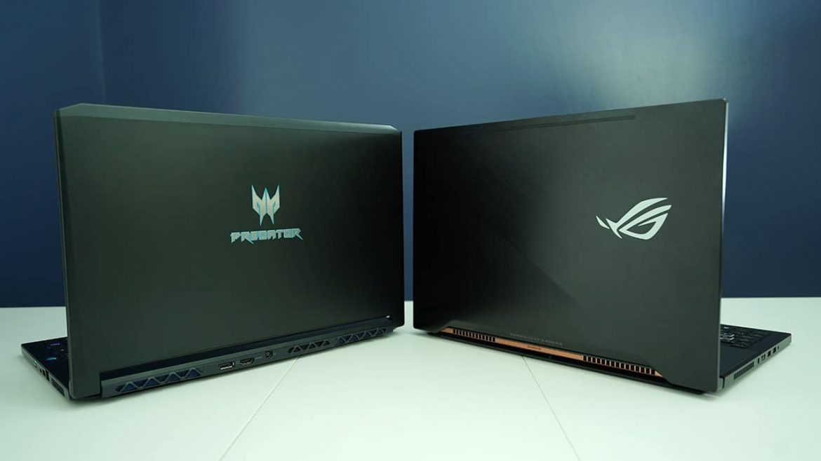 Acer Predator Triton VS Asus Rog Zephyrus Gaming Laptops
